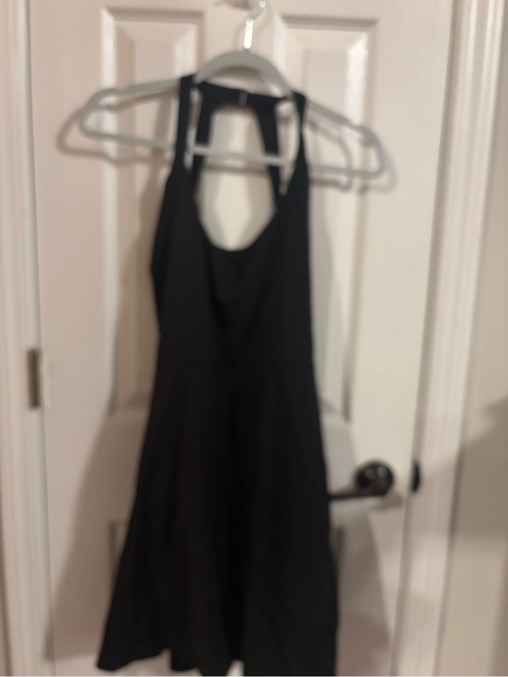 HALARA Black One-Shoulder Skater Dress